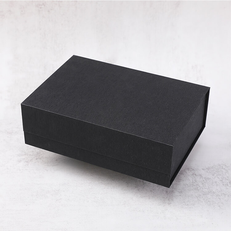 Luxury Empty Folding Magnetic Flap Lid Gift Box With Ribbon